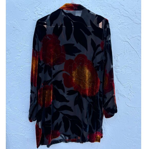 Chicos Womens Blend of Rayon and Silk 90's Kimono Style Dress Multicolor Size 2 - Picture 11 of 11